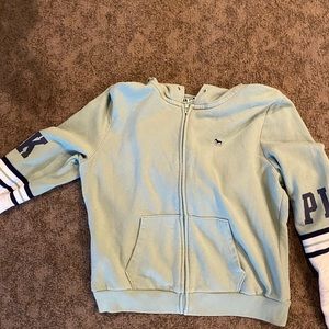 Light green pink hoodie